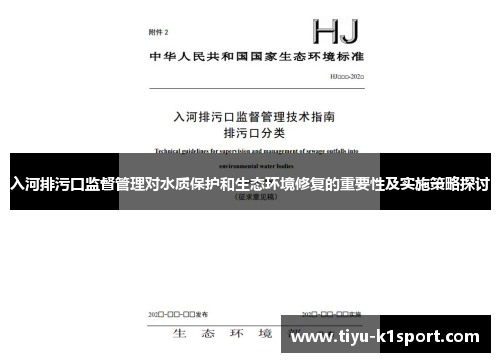 入河排污口监督管理对水质保护和生态环境修复的重要性及实施策略探讨