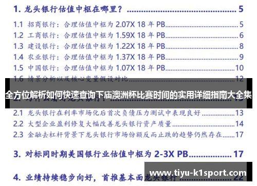 全方位解析如何快速查询下庙澳洲杯比赛时间的实用详细指南大全集 全方位解析如何快速查询下庙澳洲杯比赛时间的实用详细指南大全集